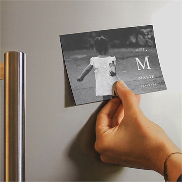 Einladung Taufe initial magnet 1 - Vue 2