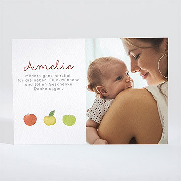 Dankeskarte Geburt apfelbaum - Vue 2