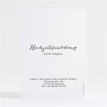 Save the Date Karte triumphbogen - Vue 2