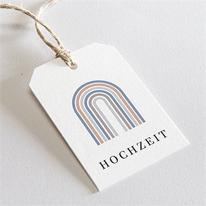 Geschenkanhänger Hochzeit triumphbogen