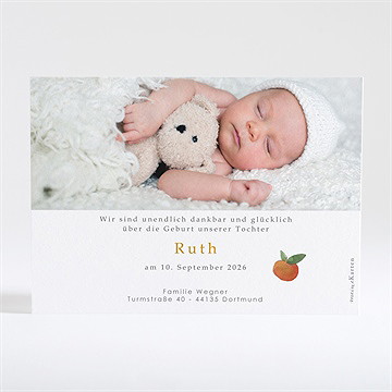 Geburtskarte Kleine Zitrusfrüchte - Vue 2