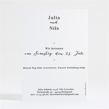 Save the Date Karte illumination - Vue 2