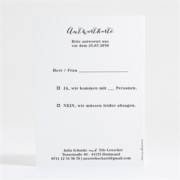 Antwortkarte Hochzeit illumination - Vue 2