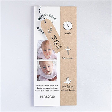 Einladung Taufe Kleines Programm - Vue 3