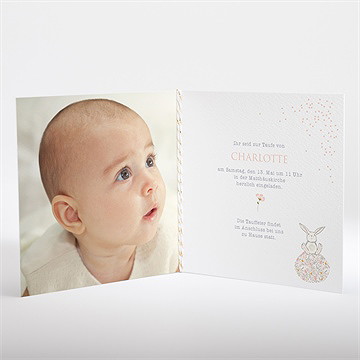 Einladung Taufe kleines kaninchen - Vue 2