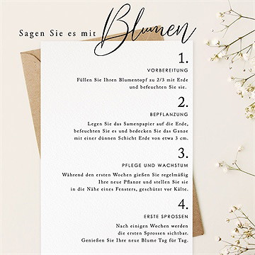 Hochzeitseinladung blühende schönheit - Vue 5