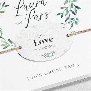 Hochzeitseinladung liebessamen - Vue 2