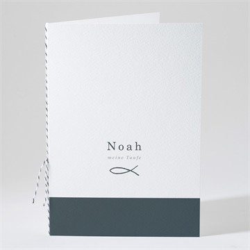 Kirchenheft Taufe fisch - gold