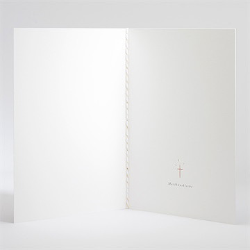 Kirchenheft Taufe goldgravur rosa - Vue 3