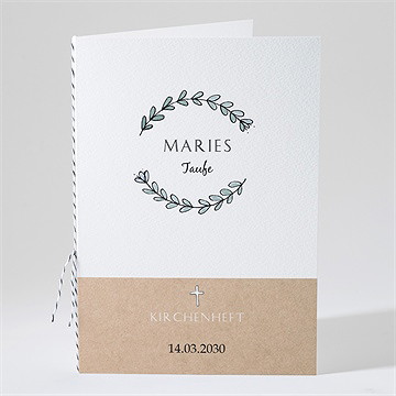 Kirchenheft Taufe kleines programm