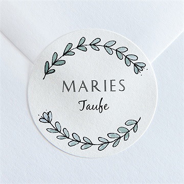 Aufkleber Taufe kleines programm