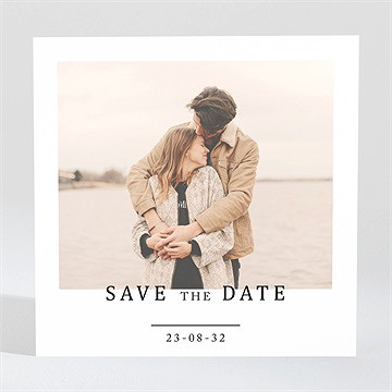 Save the Date Karte vor dem objektiv - magnet