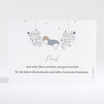 Dankeskarte Geburt Traum - Vue 2