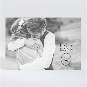 Dankeskarte Hochzeit reine eleganz - magnet
