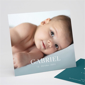 Geburtskarte sein kleines bild