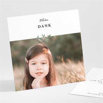 Dankeskarte Kommunion Schöne einfachheit