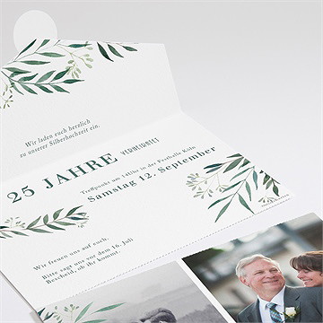 Einladung Hochzeitsjubiläum Alles In Einem - 25 Jahre - vue 2