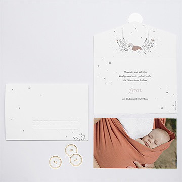 Geburtskarte augenzwinkern - Vue 3