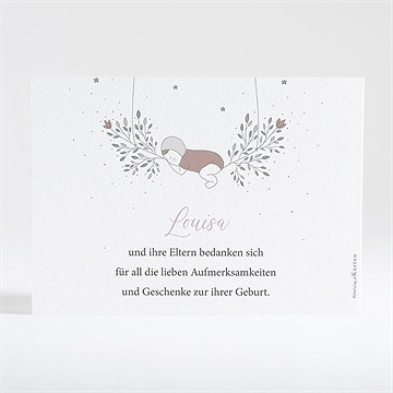 Dankeskarte Geburt augenzwinkern - Vue 2