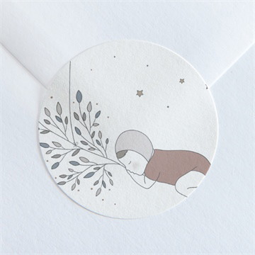 Sticker Geburt augenzwinkern