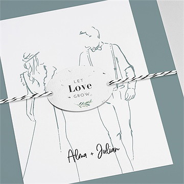 Hochzeitseinladung liebeszeichnung - Vue 2