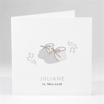 Geburtskarte meine kleinen schühchen