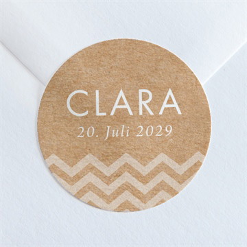 Aufkleber Taufe rosa girlande