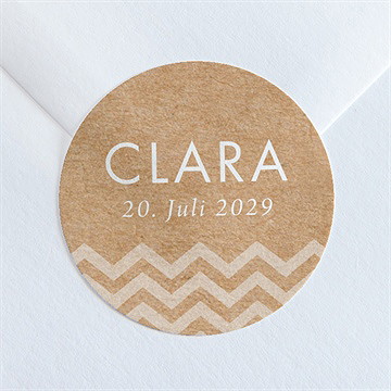 Aufkleber Taufe rosa girlande