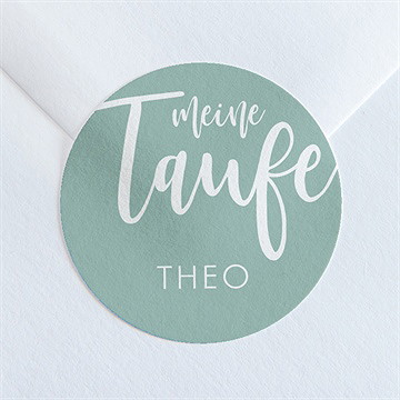 Aufkleber Taufe silbernes kreuz