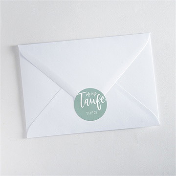 Aufkleber Taufe silbernes kreuz - Vue 3