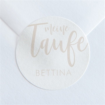 Aufkleber Taufe Kupfer schrift - kupfer fisch