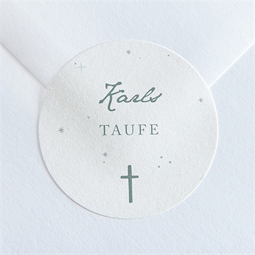 Aufkleber Taufe grünes licht