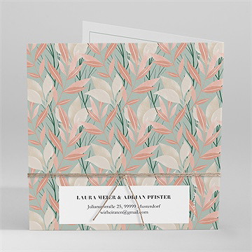 Hochzeitseinladung blättersamen - vue 4