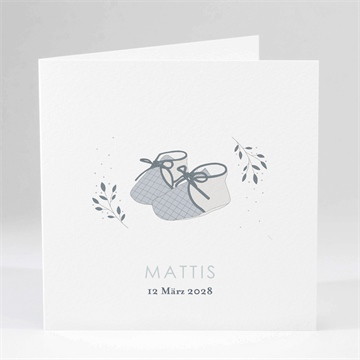 Geburtskarte Meine kleinen schuhe