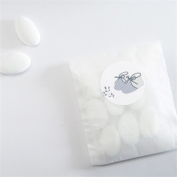 Sticker Geburt meine kleinen schuhe - Vue 4