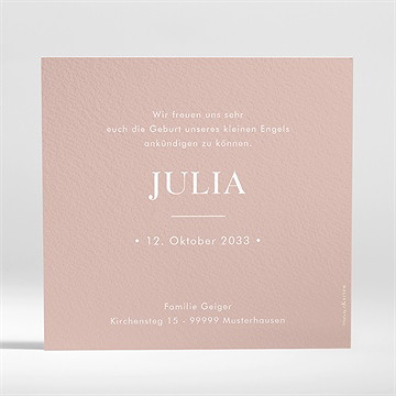 Geburtskarte pure freude - Vue 2