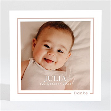 Dankeskarte Geburt pure freude