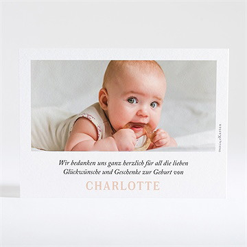 Dankeskarte Geburt Blaubeerzweig - Vue 2