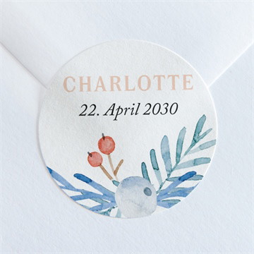 Sticker Geburt Blaubeerzweig