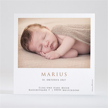 Geburtskarte Schöne Deko - vue 3