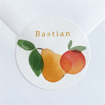 Sticker Geburt fruchtig