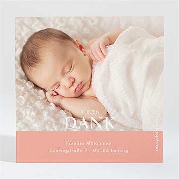 Dankeskarte Geburt Familienglück