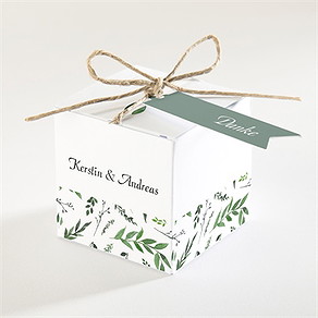 Geschenkbox Hochzeit blätterband