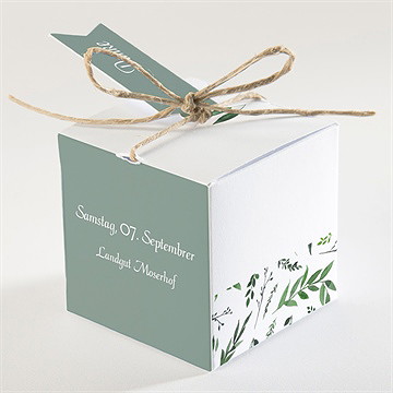 Geschenkbox Hochzeit blätterband - Vue 2