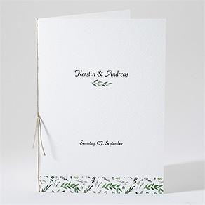 Kirchenheft Hochzeit blätterband