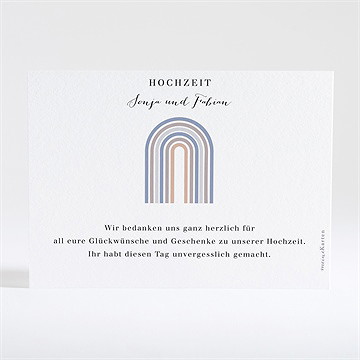 Dankeskarte Hochzeit Finesse - Vue 2