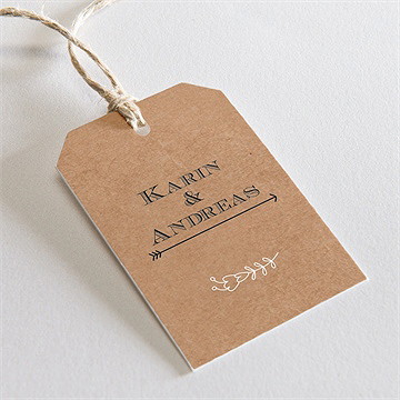 Geschenkanhänger Hochzeit vertrauen