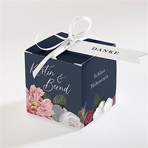 Geschenkbox Hochzeit nachtblumen