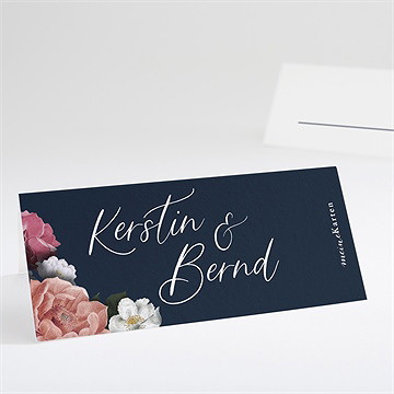 Tischkarte Hochzeit nachtblumen
