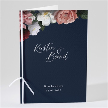 Kirchenheft Hochzeit nachtblumen